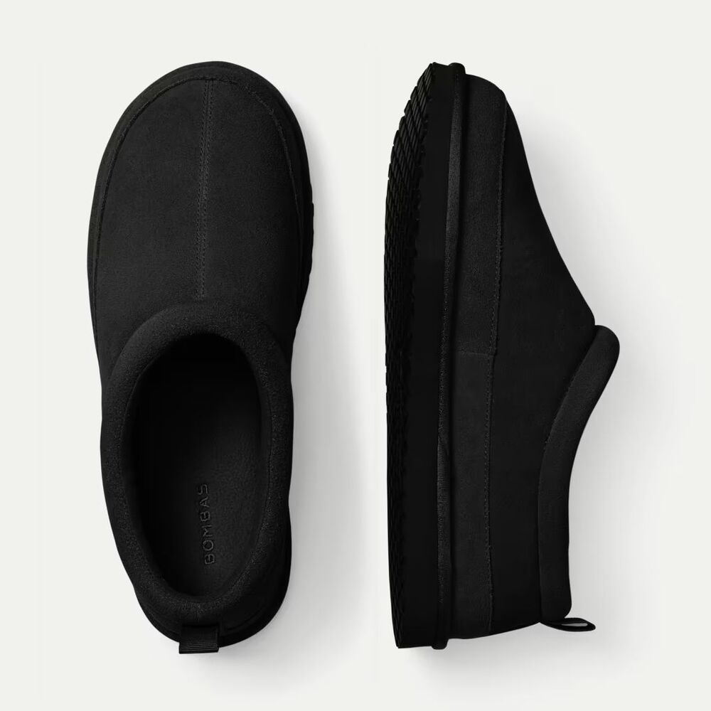 Bombas Men's Saturday Suede Slip-On Black Size 9 NWB